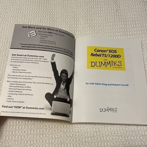 CANNON EOS Rebel T5 1200D For Dummies Guide Book - Picture 4 of 4